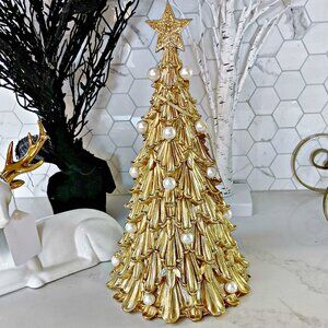 NEW! EXQUISITE PEARL EMBELLISHED 15" TREE DECOR OH MY